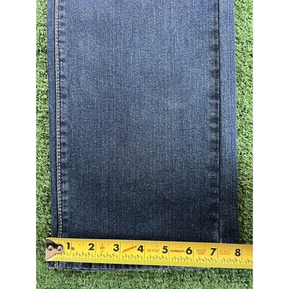 True Religion Ricky Jeans Mens 31x34 Blue Stretch Denim Relaxed Straight Flap - Picture 11 of 11